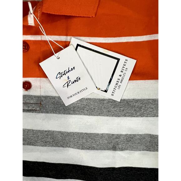 NWT Stitches & Rivets Mens Polo Style Shirt. Size Medium. - Picture 3 of 3